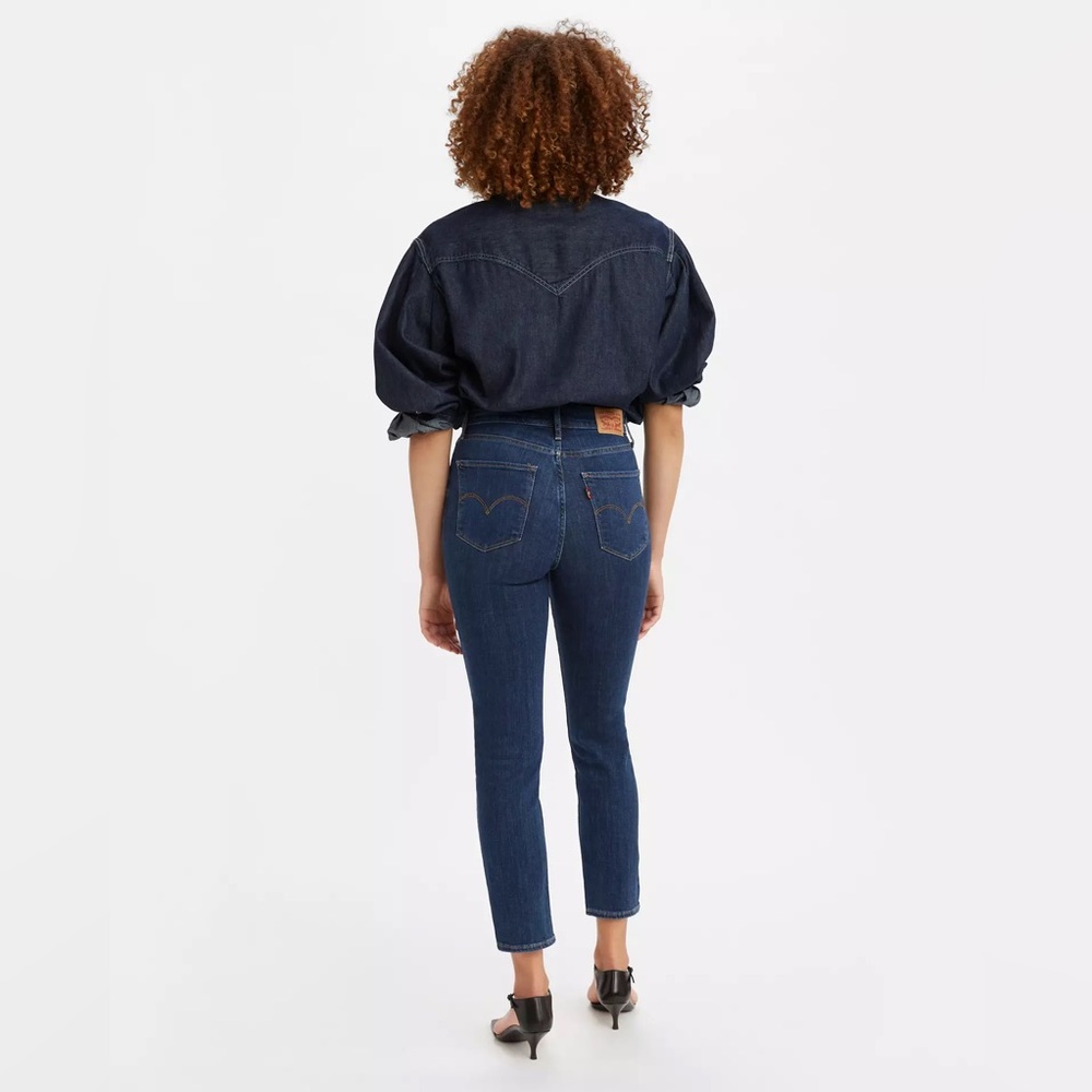 Levi’s 724 HIGH RISE STRAIGHT CROPPED JEANS Sz 28